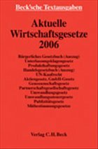 Cover Aktuelle Wirtschaftsgesetze 2006