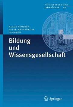 Bildung und Wissensgesellschaft - Kempter, Klaus / Meusburger, Peter (Hgg.)