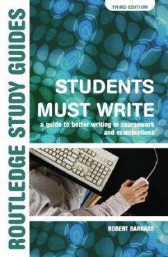 Students Must Write - Barrass, Robert
