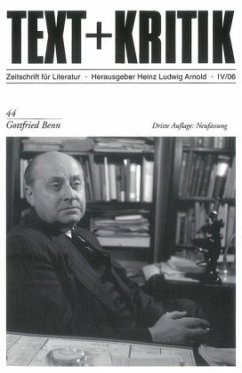 Cover Gottfried Benn
