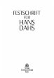 Festschrift für Hans Dahs - Bild 1