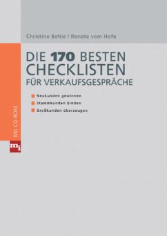 Die 170 besten Checklisten für Verkaufsgespräche, m. CD-ROM - Behle, Christine;Vom Hofe, Renate