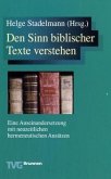 Den Sinn biblischer Texte verstehen