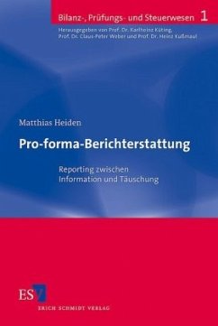Pro-forma-Berichterstattung - Heiden, Matthias