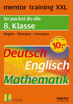 mentor training XXL / mentor XXL. So packst du die 8. Klasse - Mertel-Schmidt, Gisela; Abele, Hans K; Stainer, Wolfgang; Rotter, Verena