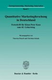 Quantitative Marketingforschung in Deutschland.