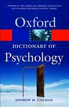 Cover A Dictionary of Psychology