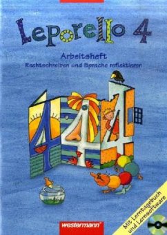 Cover 4. Schuljahr, Arbeitsheft Rechtschreiben und Sprache reflektieren, m. CD-ROM / Leporello SprachLesebuch, Allgemeine Ausgabe 2004