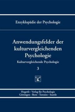 Anwendungsfelder der kulturvergleichenden Psychologie - Trommsdorff, Gisela / Kornadt, Hans-Joachim (Hgg.)