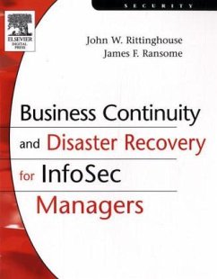Business Continuity and Disaster Recovery for InfoSec Managers - Ransome, James F.;Rittinghouse, John