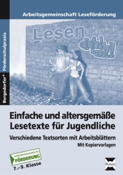 Einfache und altersgemäße Lesetexte für Jugendliche - Arbeitsgemeinschaft Leseförderung