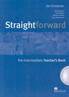 Teacher's Book, w. Resource-CD-ROM and Audio-CD / Straightforward, Pre-Intermediate