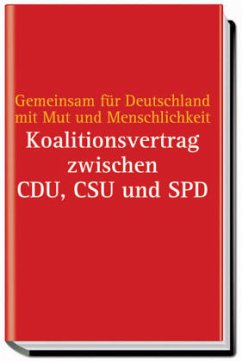 Cover Koalitionsvertrag zwischen CDU, CSU und SPD