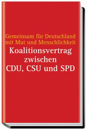 Koalitionsvertrag zwischen CDU, CSU und SPD