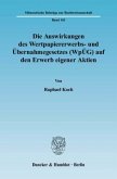 Die Auswirkungen des Wertpapiererwerbs- und Übernahmegesetzes (WpÜG) auf den Erwerb eigener Aktien.