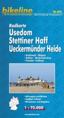 Cover Bikeline Radkarte Usedom, Stettiner Haff, Ueckermünder Heide