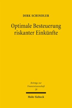 Cover Optimale Besteuerung riskanter Einkünfte