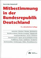 Mitbestimmung in der Bundesrepublik Deutschland - Niedenhoff, Horst-Udo