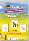 richtig so!, 1 CD-ROM. Tl.1, CD-ROM / ... richtig so!. Lernspiele für den Deutsch-Förderunterricht