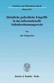 Heimliche polizeiliche Eingriffe in das informationelle Selbstbestimmungsrecht.