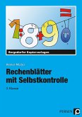 Rechenblätter mit Selbstkontrolle - 3. Klasse