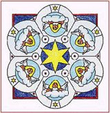 Winter- und Weihnachtsmandalas