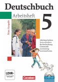Deutschbuch Gymnasium 5. Schuljahr. Allgemeine Ausgabe. Arbeitsheft mit Lösungen und CD-ROM. Neubearbeitung