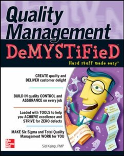 Quality Management Demystified - Kemp, Sid