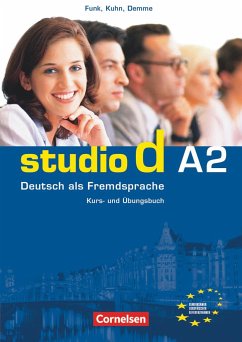studio d A2. Gesamtband 2. Kurs- und Übungsbuch mit CD - Kuhn, Christina;Winzer-Kiontke, Britta;Demme, Silke;Funk, Hermann