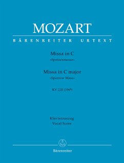 Cover Missa C-Dur KV220 für Soli, Chor und Orchester Klavierauszug