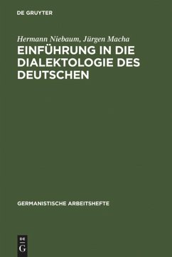 Einführung in die Dialektologie des Deutschen - Niebaum, Hermann;Macha, Jürgen