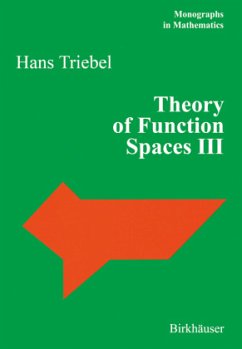 Theory of Function Spaces III - Triebel, Hans