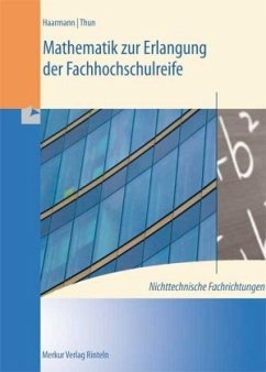 Cover Mathematik zur Erlangung der Fachhochschulreife, nichttechnische Fachrichtungen