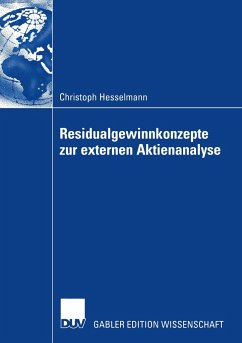 Residualgewinnkonzepte zur externen Aktienanalyse - Hesselmann