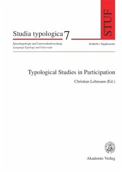 Typological Studies in Participation - Lehmann, Christian (Hrsg.)