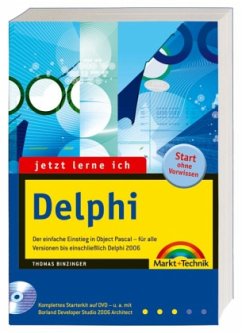 Jetzt lerne ich Delphi, m. DVD-ROM - Binzinger, Thomas