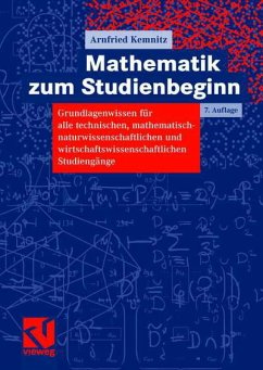 Mathematik zum Studienbeginn - Kemnitz, Arnfried