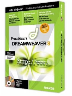 Cover Praxiskurs Dreamweaver 8, 1 DVD-ROM