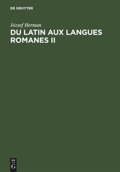 Du latin aux langues romanes II - Herman, József