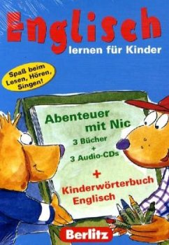 Cover Berlitz Englisch lernen für Kinder, 4 Bücher u. 3 Audio-CDs