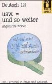 usw. - und so weiter, Abgekürzte Wörter / Aulis Spiele, Deutsch Nr.12