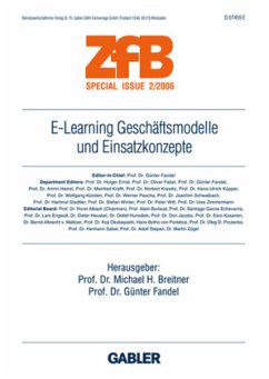 Cover E-Learning Geschäftsmodelle und Einsatzkonzepte / ZfB (Zeitschrift für Betriebswirtschaft) Special Issue Bd.2/2006