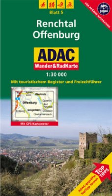 Cover ADAC Wander&RadKarte Renchtal, Offenburg