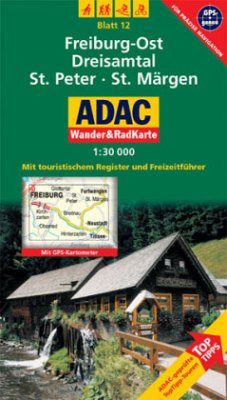 Cover ADAC Wander&RadKarte Freiburg-Ost, Dreisamtal, St. Peter, St. Märgen