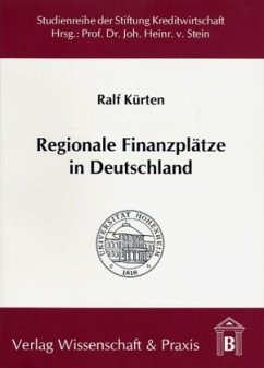 Cover Regionale Finanzplätze in Deutschland.