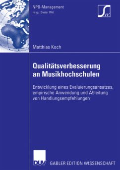 Qualitätsverbesserung an Musikhochschulen - Koch, Matthias