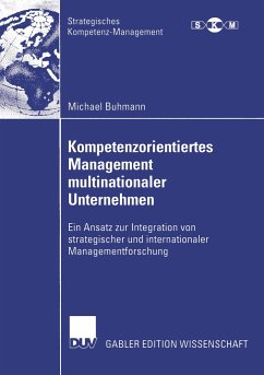 Kompetenzorientiertes Management multinationaler Unternehmen - Buhmann, Michael