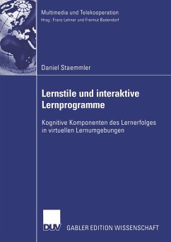 Lernstile und interaktive Lernprogramme - Staemmler, Daniel