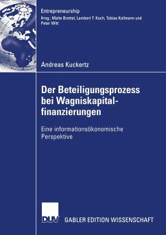 Der Beteiligungsprozess bei Wagniskapitalfinanzierungen - Kuckertz, Andreas