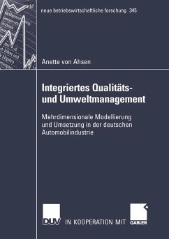 Integriertes Qualitäts- und Umweltmanagement - Ahsen, Anette von